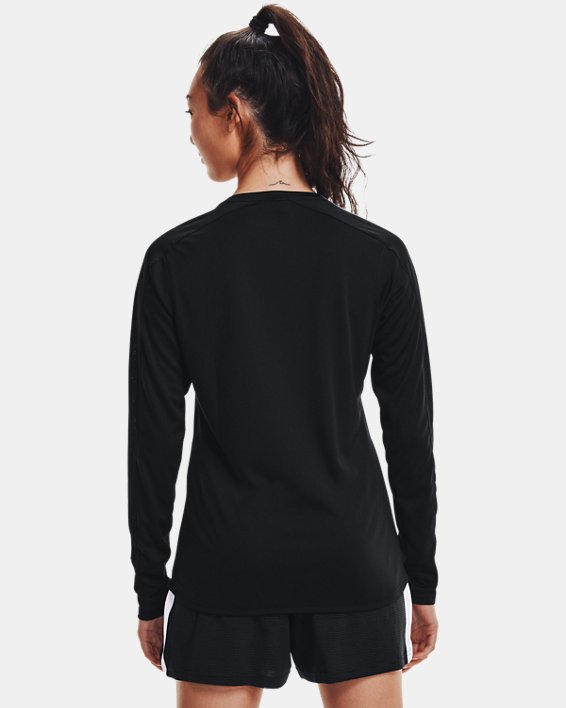 Damen UA Challenger Trainings-Langarmshirt, Black, pdpMainDesktop image number 2
